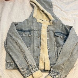 Pacsun Denim Sherpa Jacket